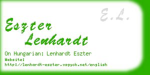 eszter lenhardt business card